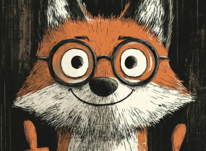 Cheerful Anthropomorphic Fox Cheerful Anthropomorphic Fox