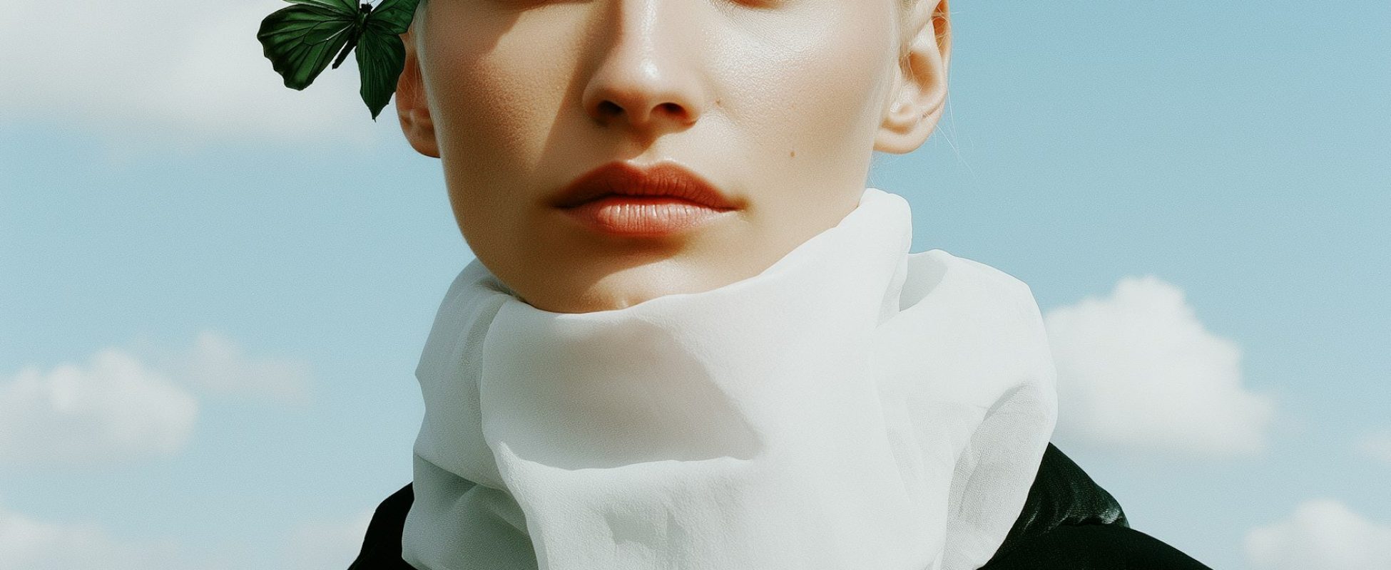 Serene Human with Butterflies